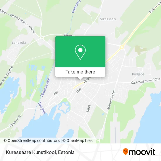 Карта Kuressaare Kunstikool