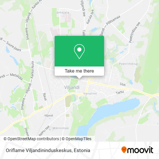 Oriflame Viljandininduskeskus map