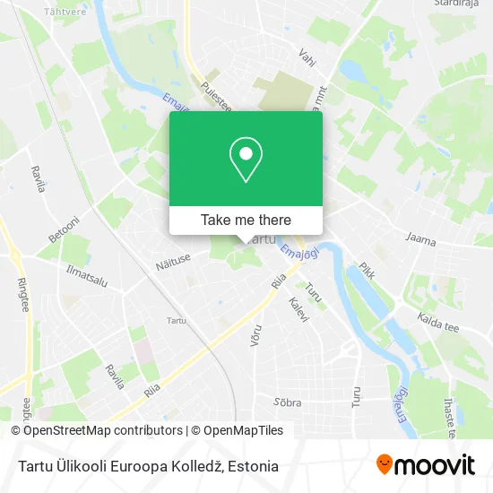 Tartu Ülikooli Euroopa Kolledž map