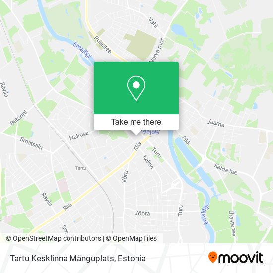 Tartu Kesklinna Mänguplats map