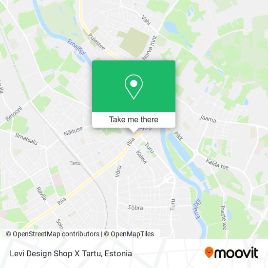 Levi Design Shop X Tartu map