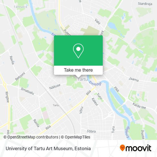 University of Tartu Art Museum map