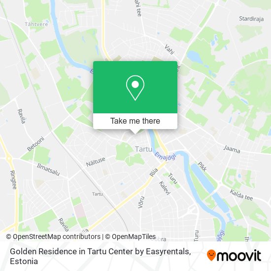 Карта Golden Residence in Tartu Center by Easyrentals