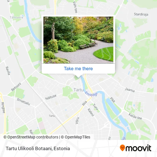 Tartu Ulikooli Botaani map