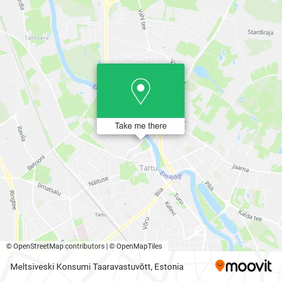 Карта Meltsiveski Konsumi Taaravastuvõtt