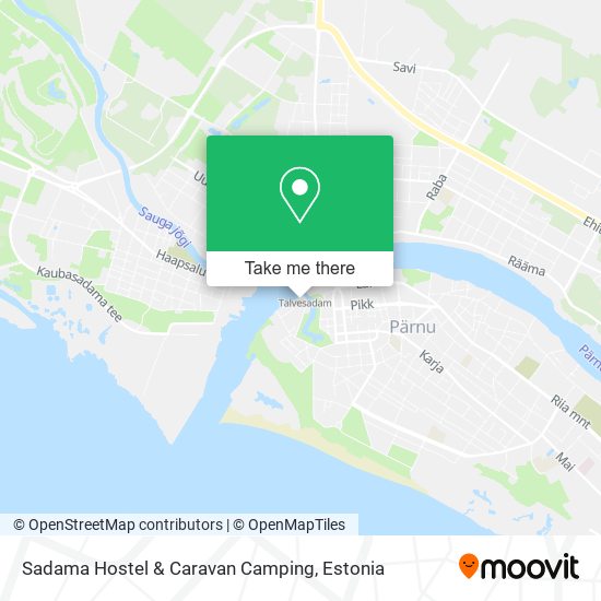 Карта Sadama Hostel & Caravan Camping