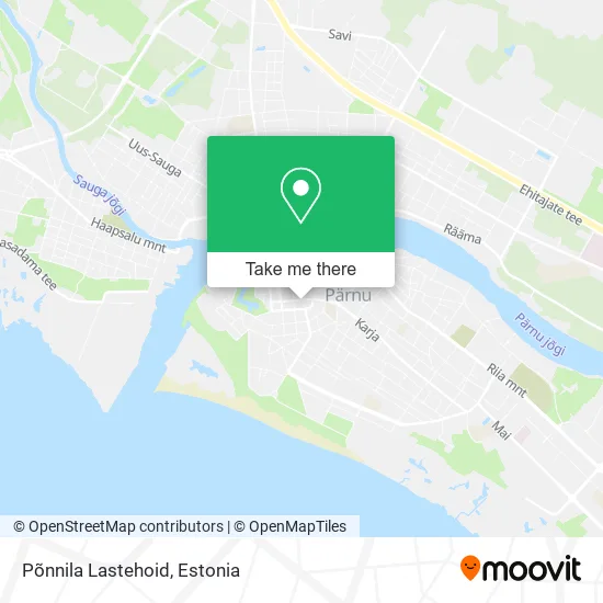 Карта Põnnila Lastehoid