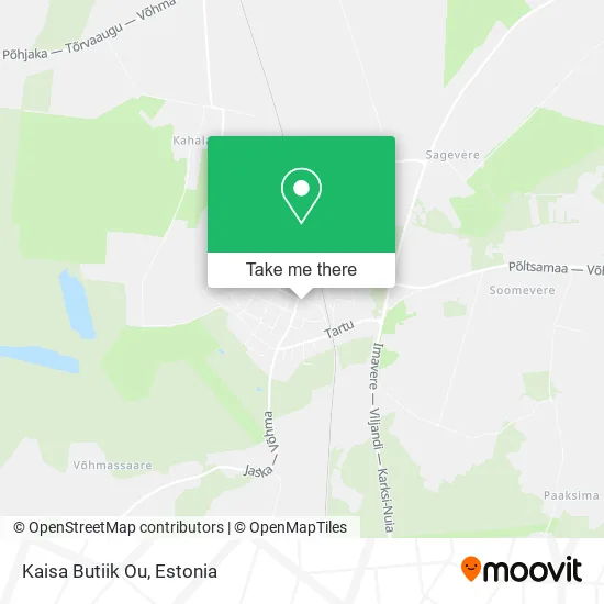 Kaisa Butiik Ou map