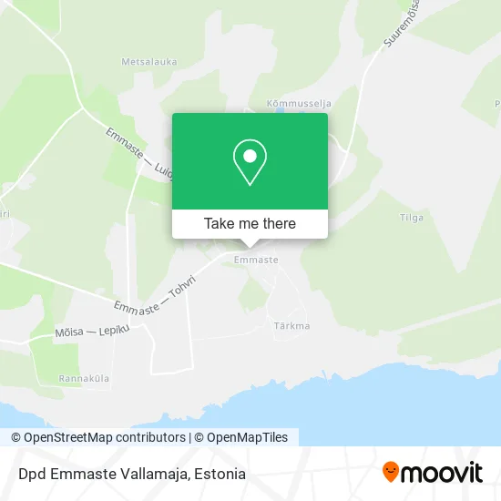 Dpd Emmaste Vallamaja map