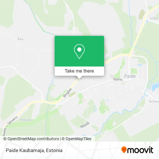 Paide Kaubamaja map
