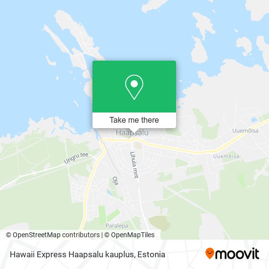 Карта Hawaii Express Haapsalu kauplus