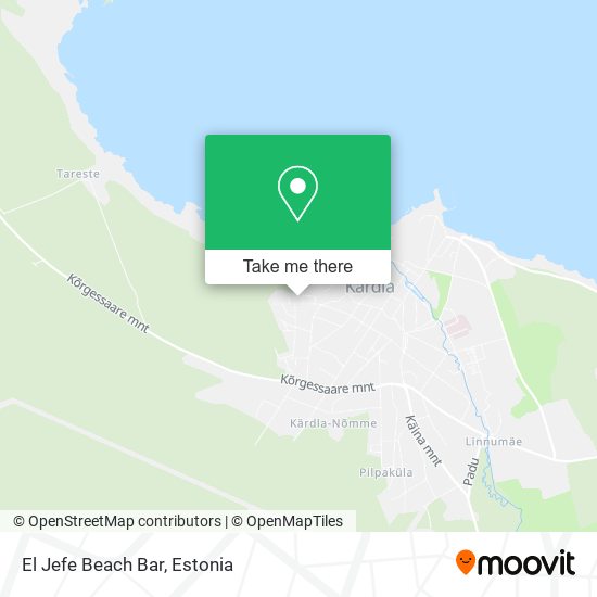 El Jefe Beach Bar map