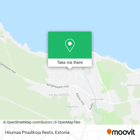 Карта Hiiumaa Pruulikoja Resto