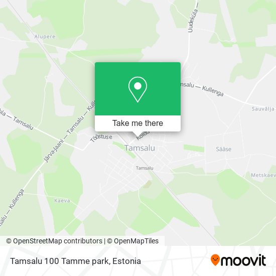 Карта Tamsalu 100 Tamme park