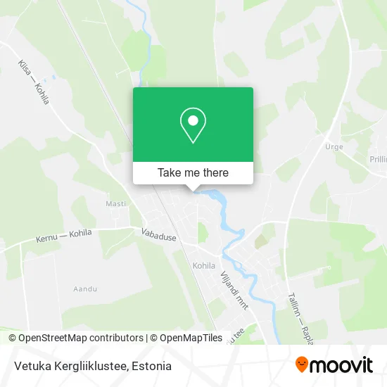 Карта Vetuka Kergliiklustee