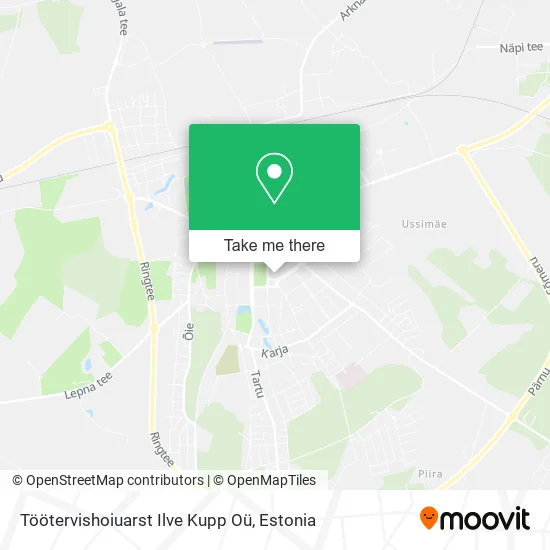 Карта Töötervishoiuarst Ilve Kupp Oü