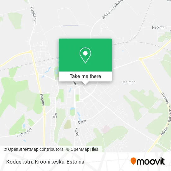 Карта Koduekstra Kroonikesku