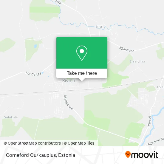 Comeford Ou/kauplus map