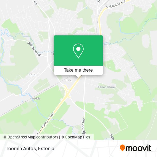 Toomla Autos map