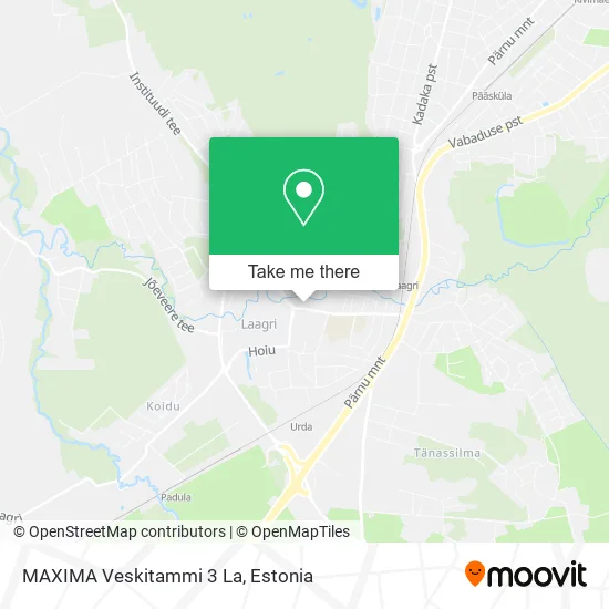 MAXIMA Veskitammi 3 La map