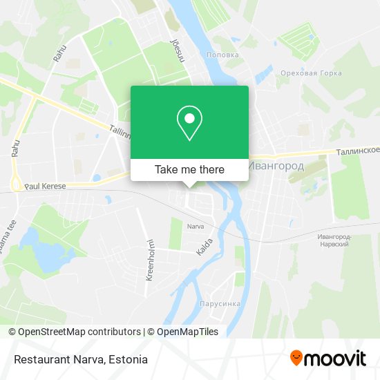 Карта Restaurant Narva