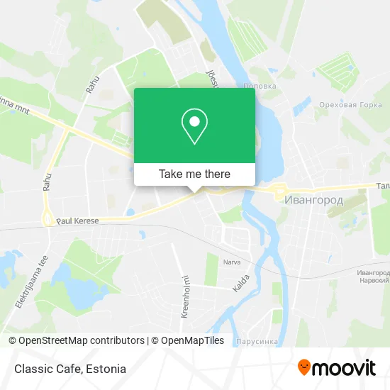 Карта Classic Cafe