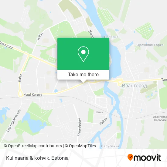 Карта Kulinaaria & kohvik