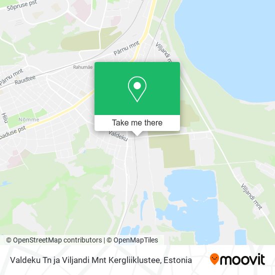 Карта Valdeku Tn ja Viljandi Mnt Kergliiklustee