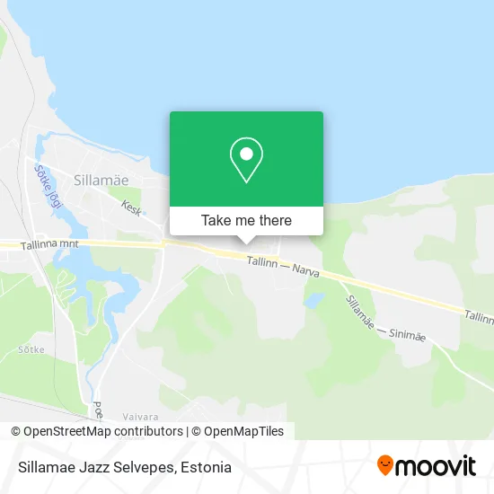 Sillamae Jazz Selvepes map