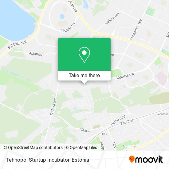 Tehnopol Startup Incubator map