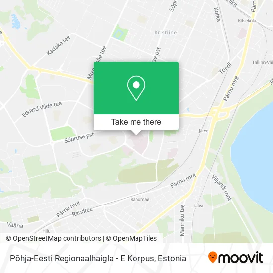 Põhja-Eesti Regionaalhaigla - E Korpus map
