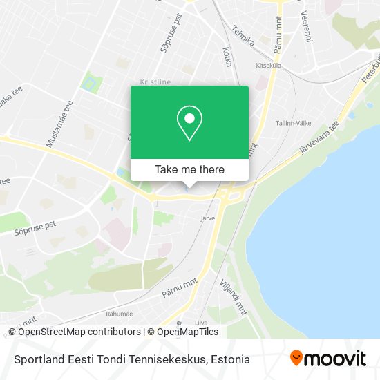 Sportland Eesti Tondi Tennisekeskus map