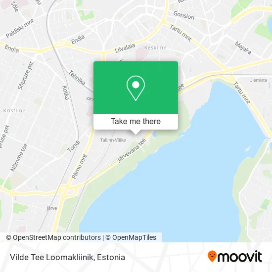 Карта Vilde Tee Loomakliinik