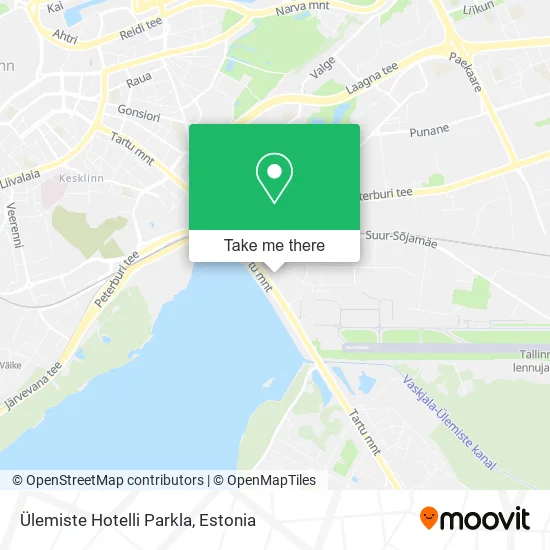 Ülemiste Hotelli Parkla map