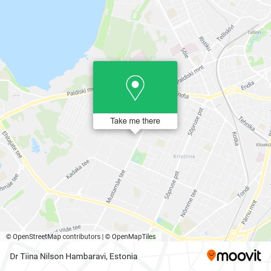 Dr Tiina Nilson Hambaravi map