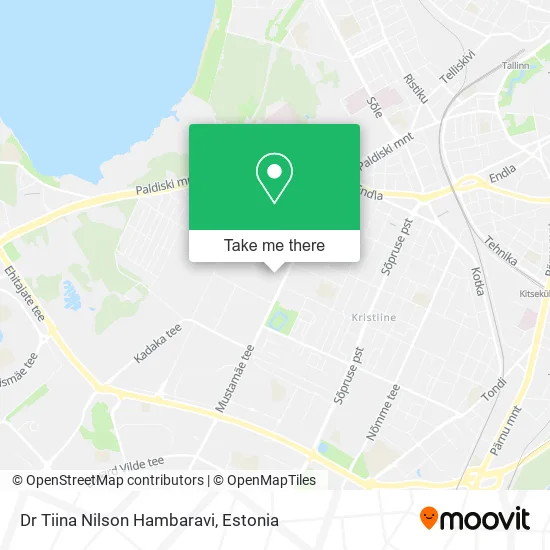 Dr Tiina Nilson Hambaravi map