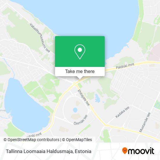 Карта Tallinna Loomaaia Haldusmaja