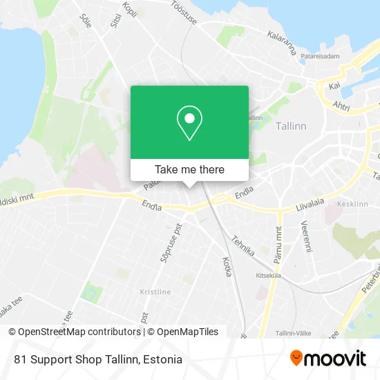 Карта 81 Support Shop Tallinn
