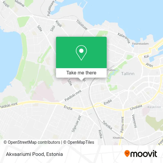 Карта Akvaariumi Pood