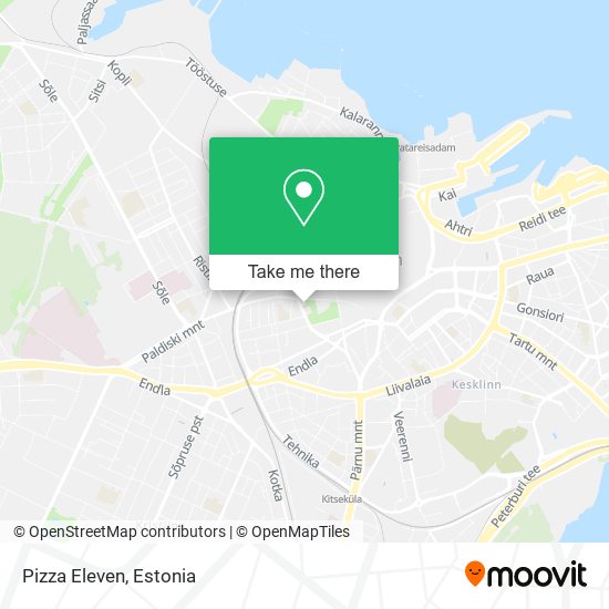 Pizza Eleven map