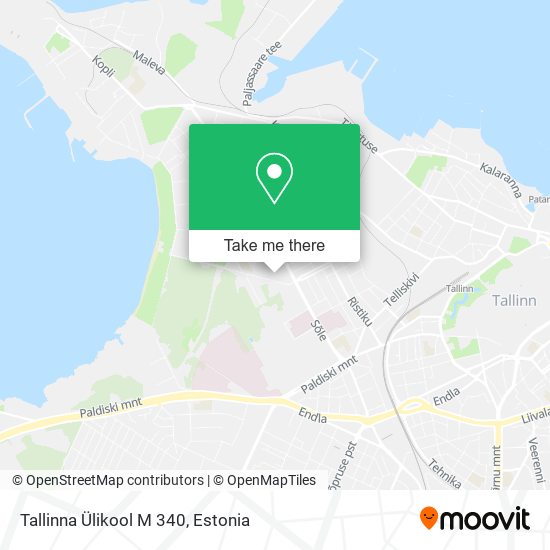 Tallinna Ülikool M 340 map
