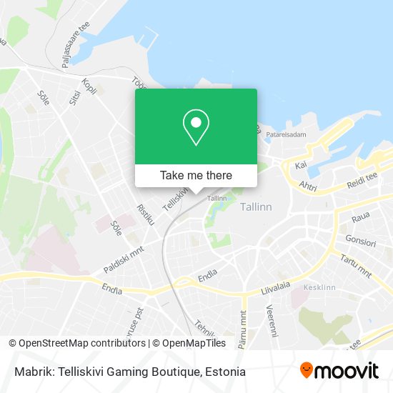 Mabrik: Telliskivi Gaming Boutique map