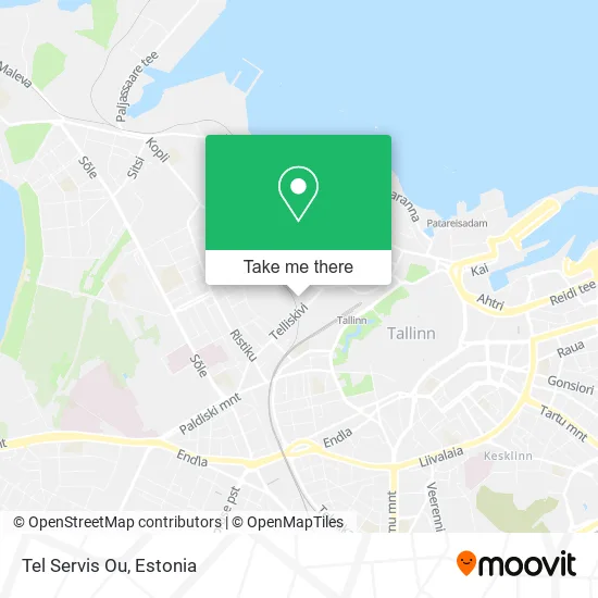 Карта Tel Servis Ou
