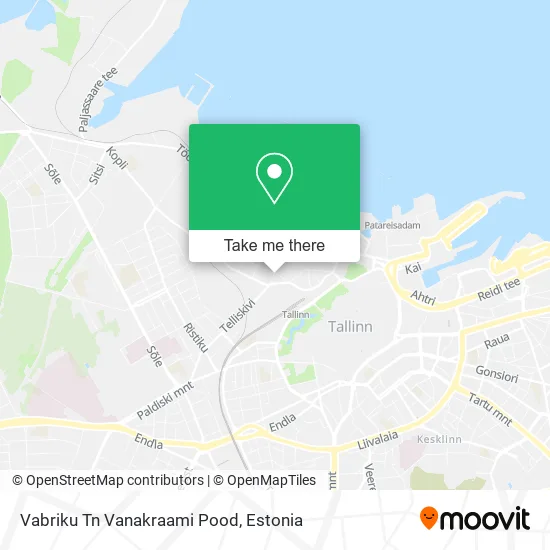 Карта Vabriku Tn Vanakraami Pood