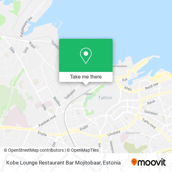 Kobe Lounge Restaurant Bar Mojitobaar map