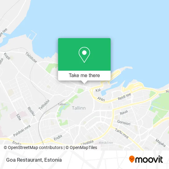 Карта Goa Restaurant