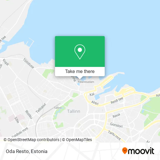 Карта Oda Resto