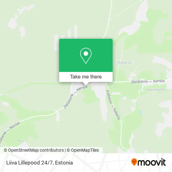 Liiva Lillepood 24/7 map