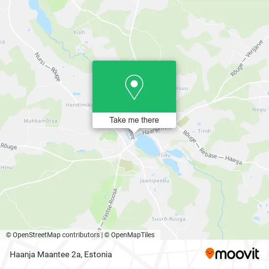 Карта Haanja Maantee 2a
