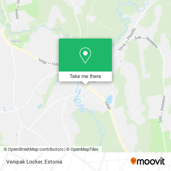 Venipak Locker map